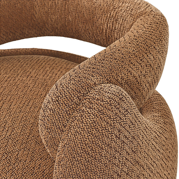 Echo Bouclé Barrel Chair (Cennamon) Get Set Style Furniture