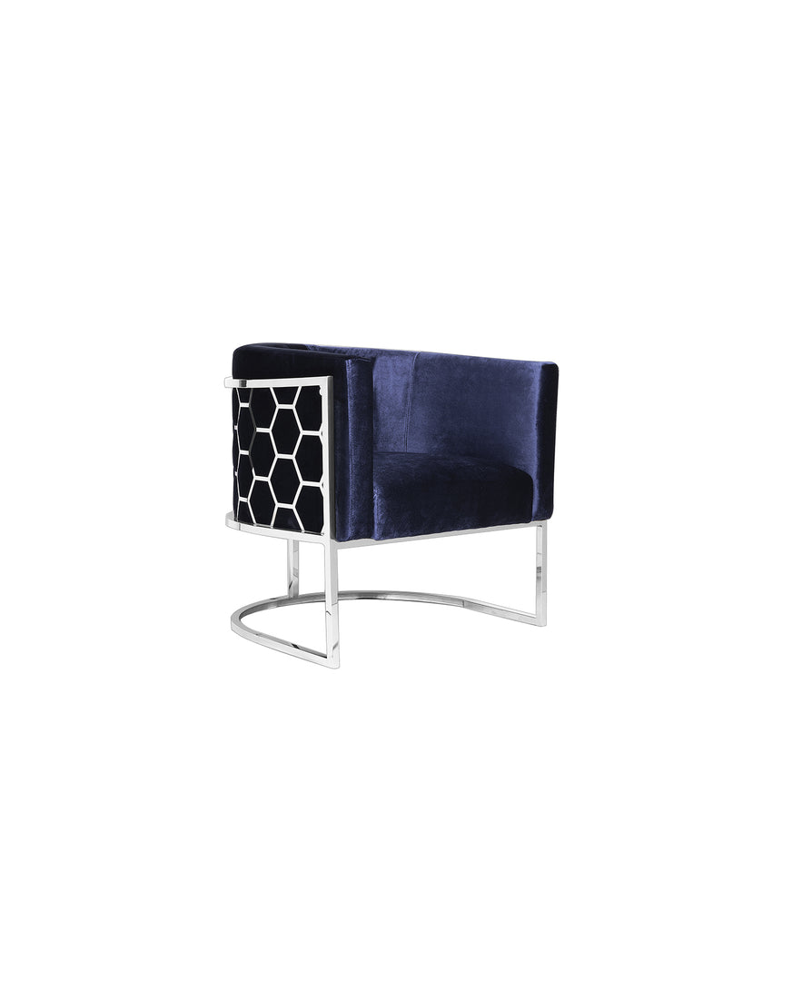 Accent Chair-Blue Stylish Design | Living Room Decor