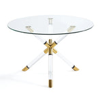 Load image into Gallery viewer, PALOMA DINING TABLE GY-DT-C004 GOLD dia1200*H750mm

