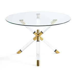 PALOMA DINING TABLE GY-DT-C004 GOLD dia1200*H750mm #103031 Get Set Style Furniture