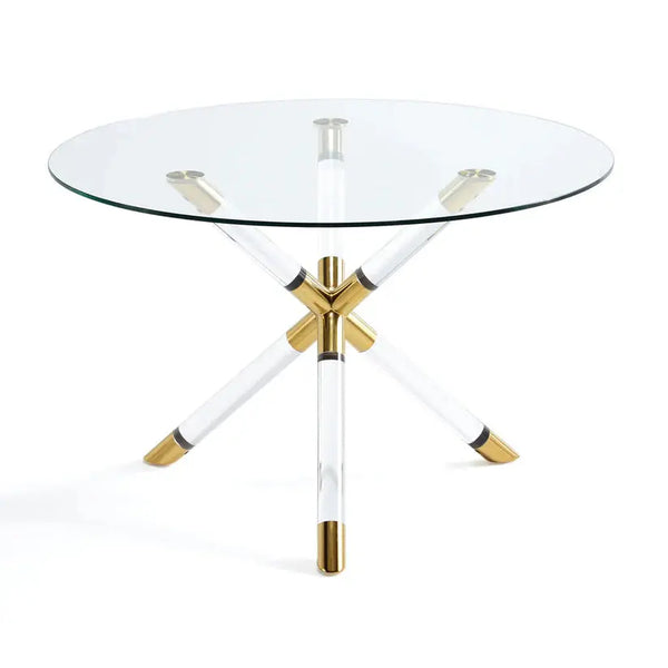 PALOMA DINING TABLE GY-DT-C004 GOLD dia1200*H750mm #103031 Get Set Style Furniture