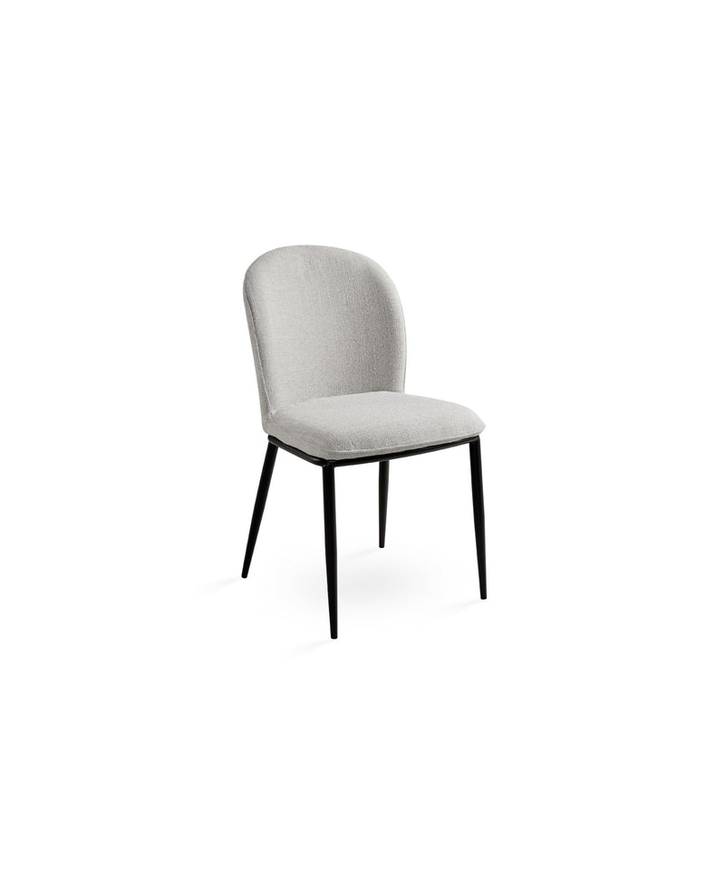 Angie Dining Chair: Grey Linen