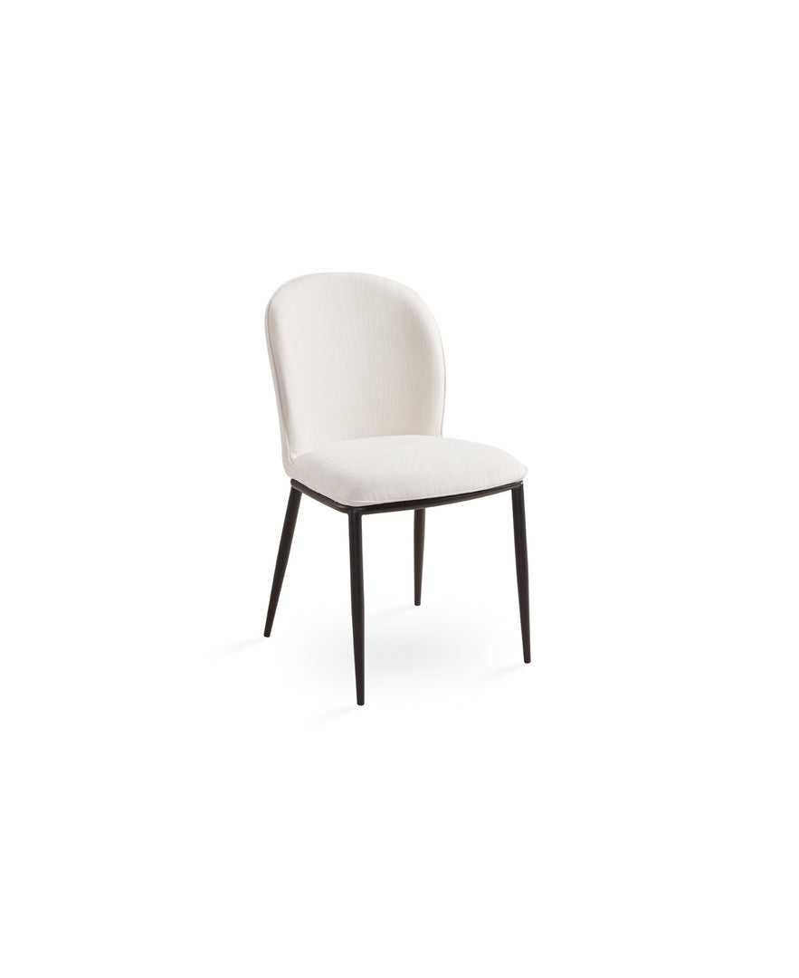 Angie Dining Chair: Ivory Linen