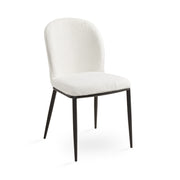 Angie Dining Chair: White Boucle
