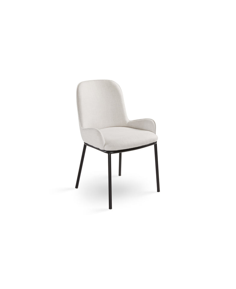 Bennett Dining Chair: Light grey