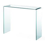 Load image into Gallery viewer, Bent Glass Console Table
