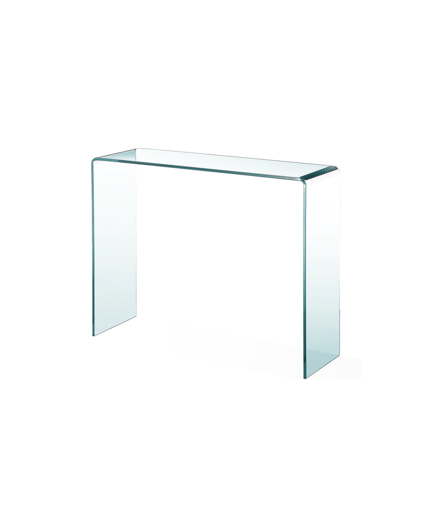 Bent Glass Console Table