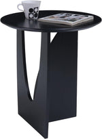 Load image into Gallery viewer, Black Round End Table #400010
