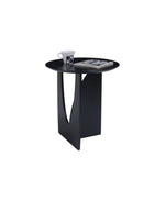 Load image into Gallery viewer, Black Round End Table #400010
