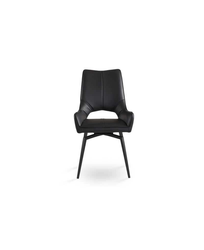 Black Swivel Dining Chair 