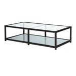 Load image into Gallery viewer, Caspian Black Coffee Table: Rectangular

