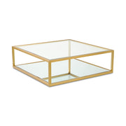 Caspian Square Coffee Table: Gold
