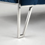 Load image into Gallery viewer, Ink Blue Velvet Accent Chair #010027
