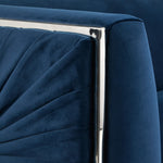 Load image into Gallery viewer, Ink Blue Velvet Accent Chair #010027
