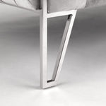 Load image into Gallery viewer, Grey Velvet Accent Chair #010028
