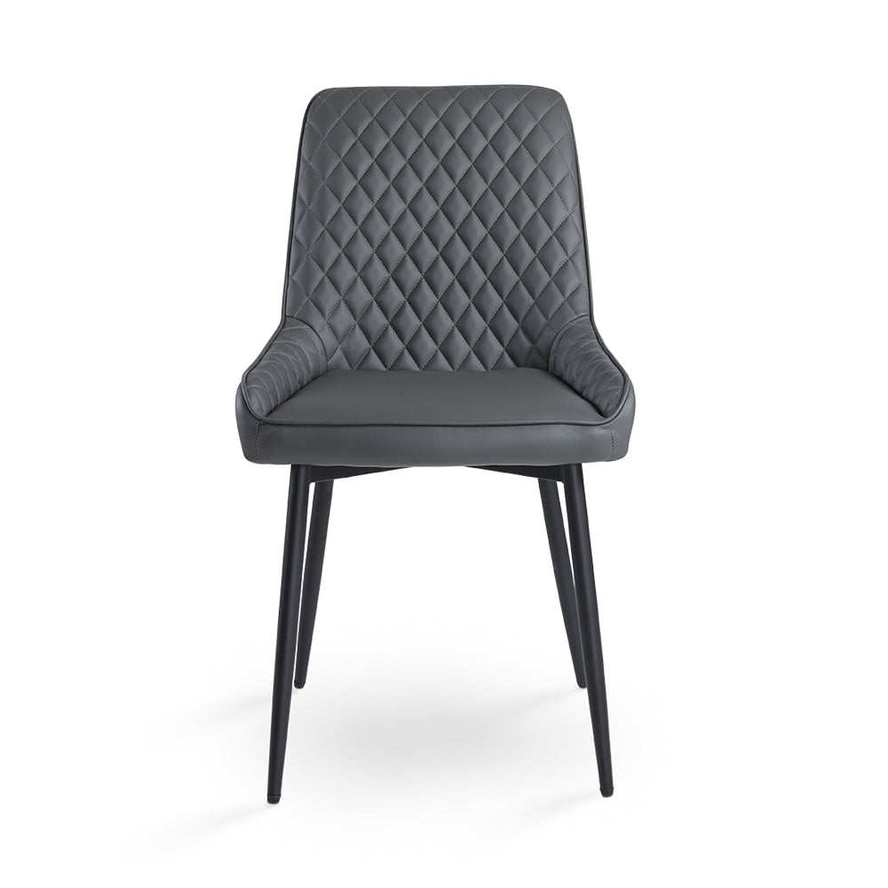 Dark Grey Leatherette Dining Chair #130012
