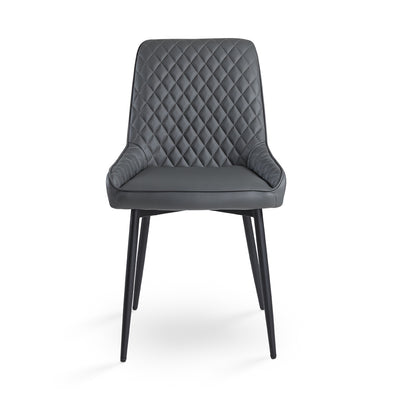 Dark Grey Leatherette Dining Chair #130012