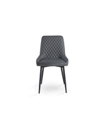 Load image into Gallery viewer, Dark Grey Leatherette Dining Chair #130012
