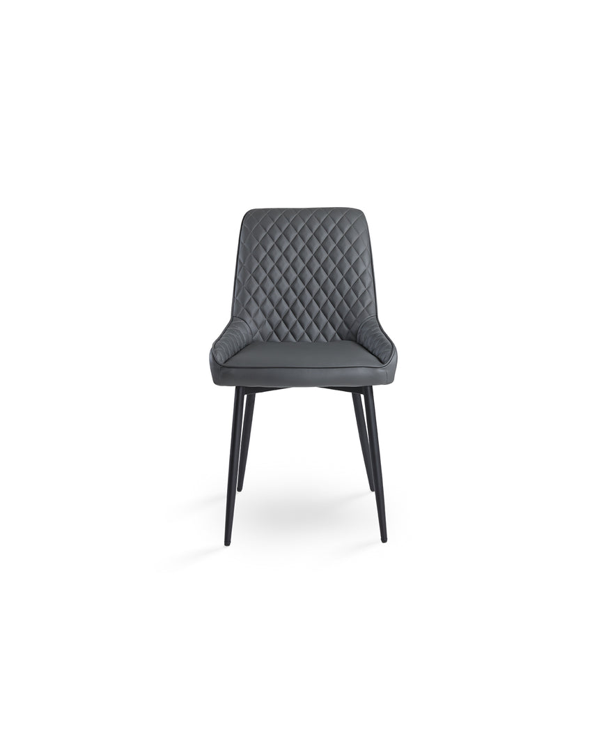 Dark Grey Leatherette Dining Chair #130012