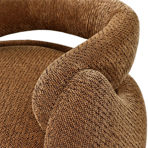 Echo Bouclé Barrel Chair (Cennamon) Get Set Style Furniture