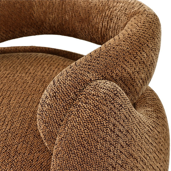 Echo Bouclé Barrel Chair (Cennamon) Get Set Style Furniture