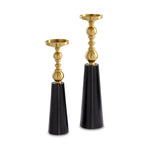 Load image into Gallery viewer, Emilia Spool Pillar Candle Stands - Set of 2
