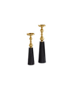 Load image into Gallery viewer, Emilia Spool Pillar Candle Stands - Set of 2

