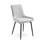 Load image into Gallery viewer, EMILY DINING CHAIR GY-DC-1912BK GREY PU BLACK LEGS
