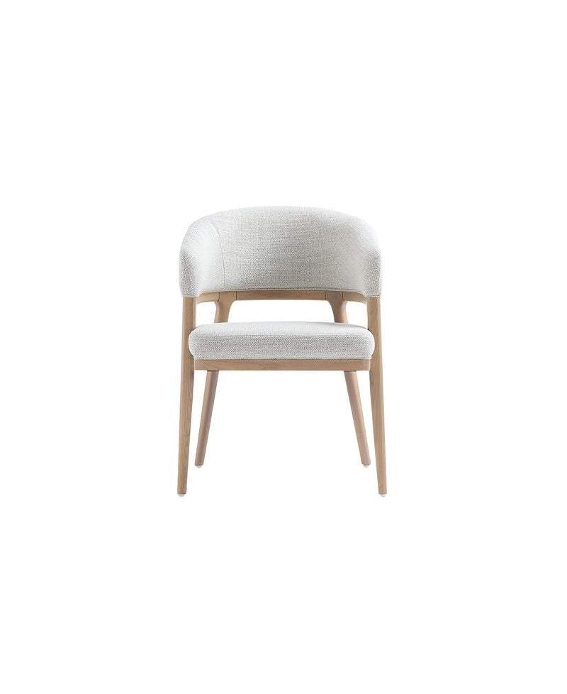 Erica Dining Chair: Grey Linen