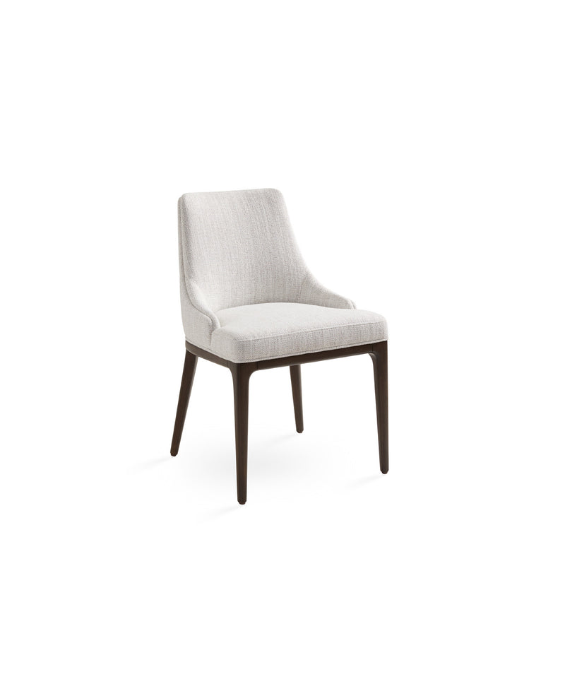 Everett Dining Chair: Grey Linen