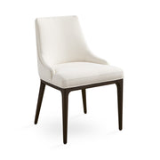 Everett Dining Chair: Ivory Linen