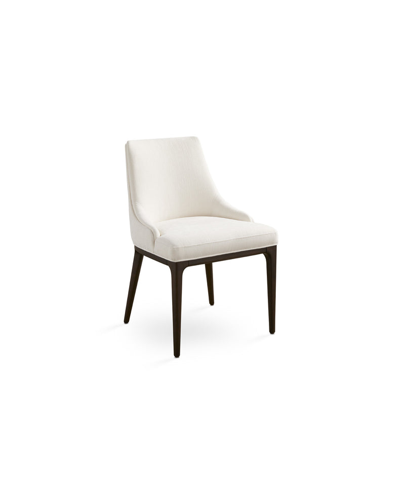 Everett Dining Chair: Ivory Linen