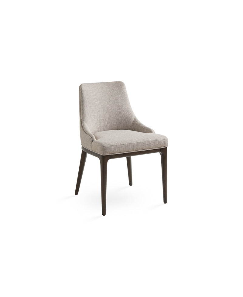 Everett Dining Chair: Taupe Linen