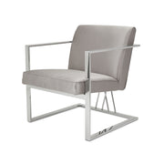 Fairmont Chair: Silver Satin