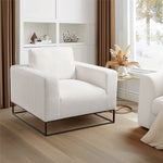 Load image into Gallery viewer, Grey Linen Square Base Accent Chair #010014
