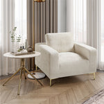 Load image into Gallery viewer, Khaki Plush Accent Chair #010008
