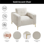 Load image into Gallery viewer, Khaki Plush Accent Chair #010008
