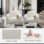 Load image into Gallery viewer, Khaki Plush Accent Chair #010008
