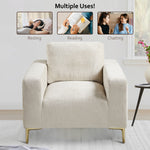 Load image into Gallery viewer, Khaki Plush Accent Chair #010008
