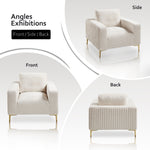 Load image into Gallery viewer, Khaki Plush Accent Chair #010008
