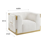 Load image into Gallery viewer, Vanilla Creme Accent Chair #010015
