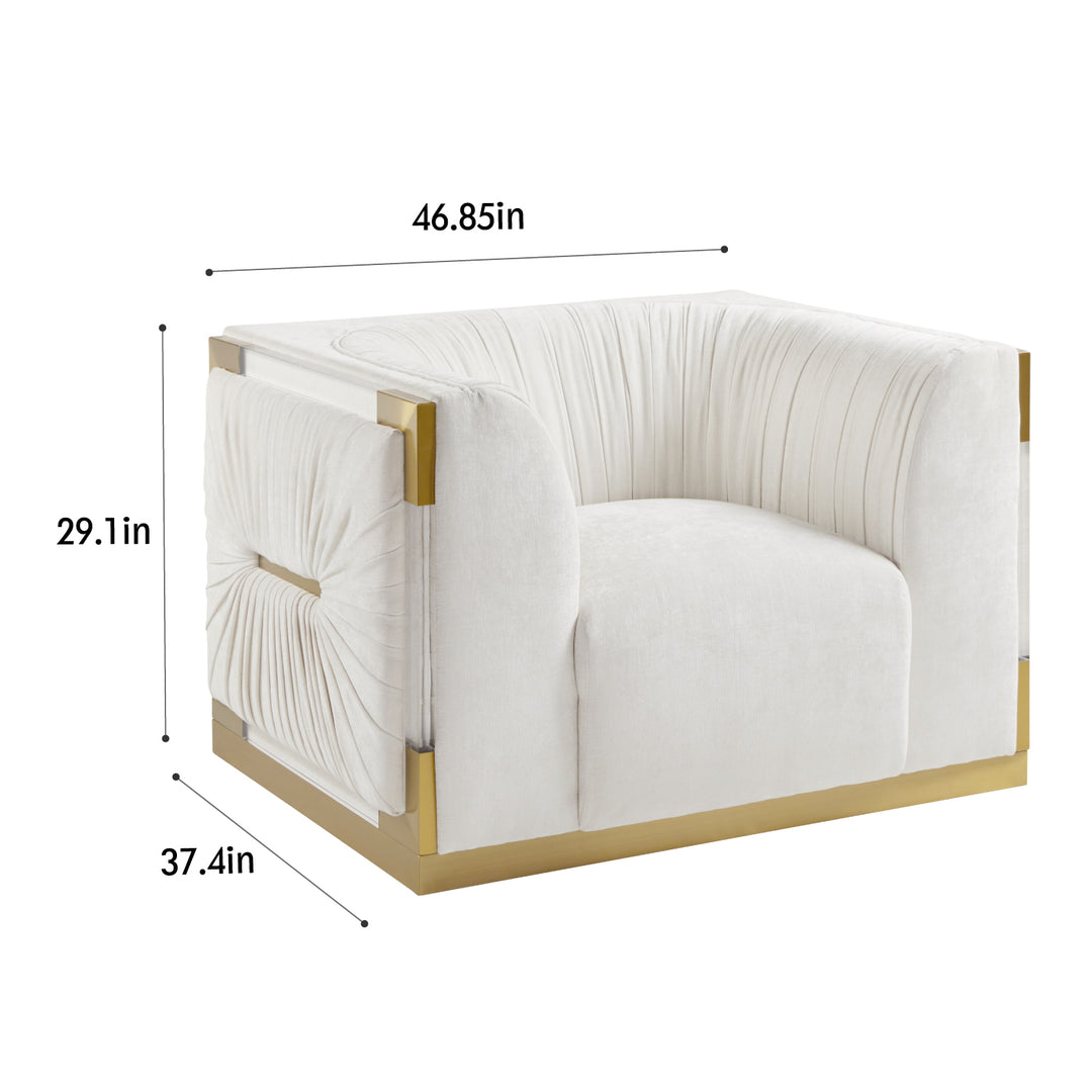 Vanilla Creme Accent Chair #010015