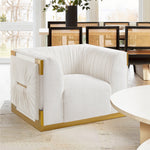 Load image into Gallery viewer, Vanilla Creme Accent Chair #010015
