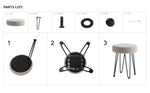 Load image into Gallery viewer, Khaki Vanity Stool #100032
