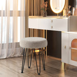 Load image into Gallery viewer, Khaki Vanity Stool #100032
