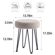 Khaki Vanity Stool #100032