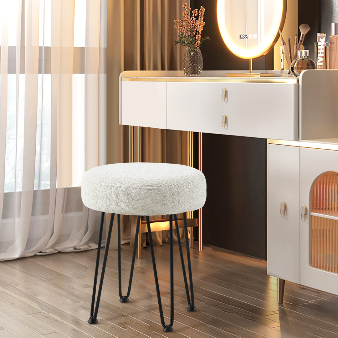Beige Vanity Stool #100031
