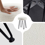 Load image into Gallery viewer, Beige Vanity Stool #100031
