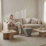 Load image into Gallery viewer, Diamond Ottoman Stool, 17.7"L x 14.6"W x 17.3"H, Plush Upholstery Makeup Stool, Footrest, Extra Chai, Accent Seat (Black &amp; White) #100330 Get Set Style Furniture