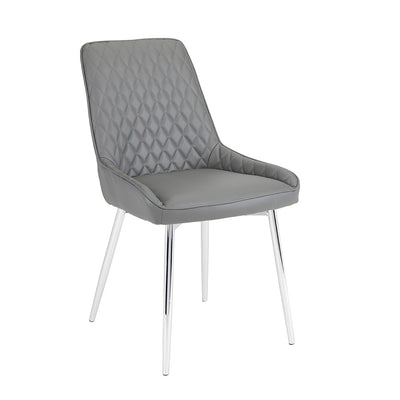 Grey Leatherette Dining Chair #130008